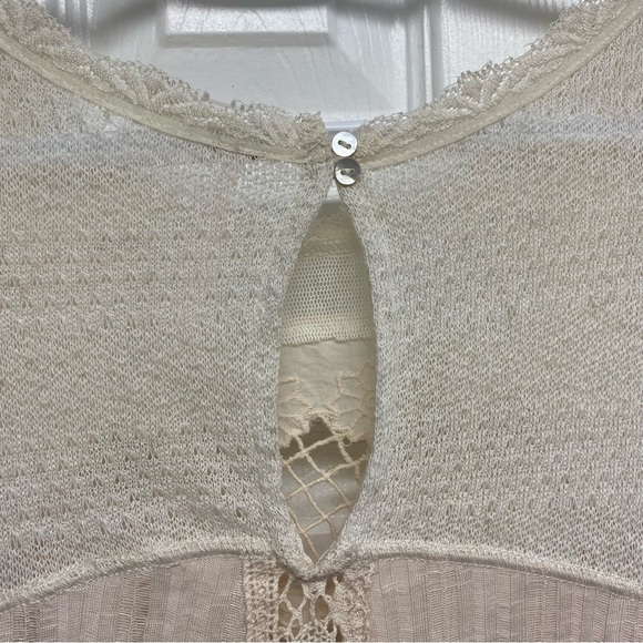 Free People embroidered tiered flowy long sleeved top - Picture 7 of 13